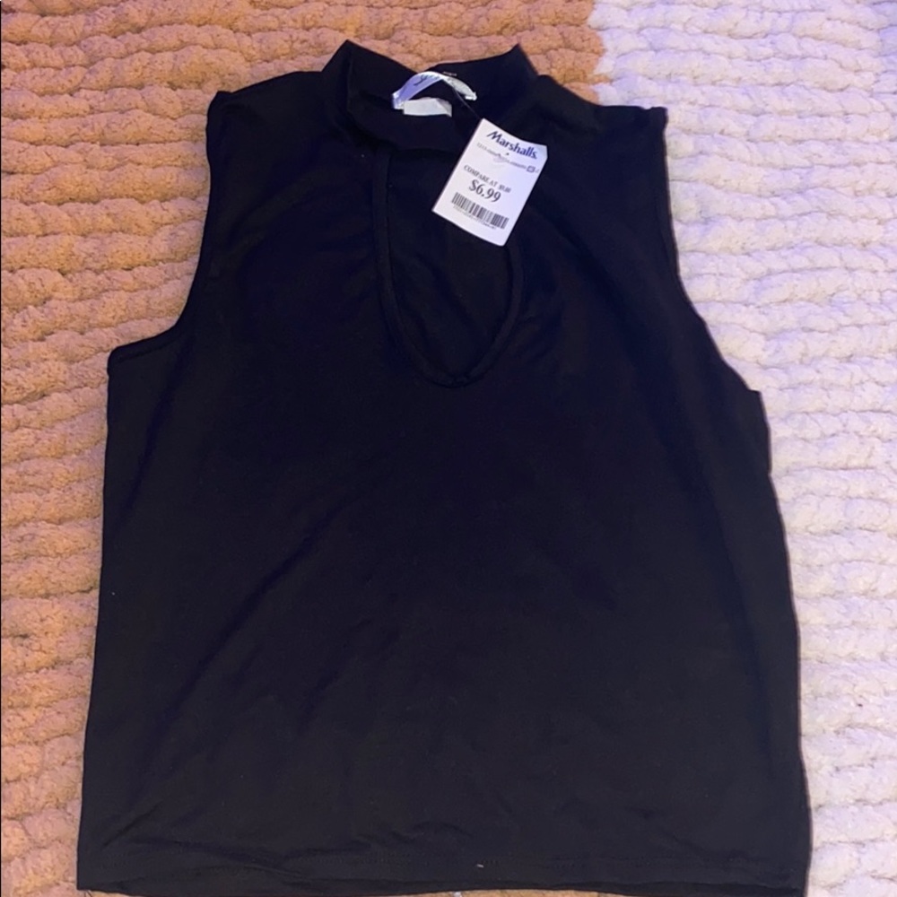 Black crop top
